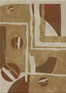 Memphis 13775-cutarc - handmade rug, tufted (India), 24x24 5ply quality